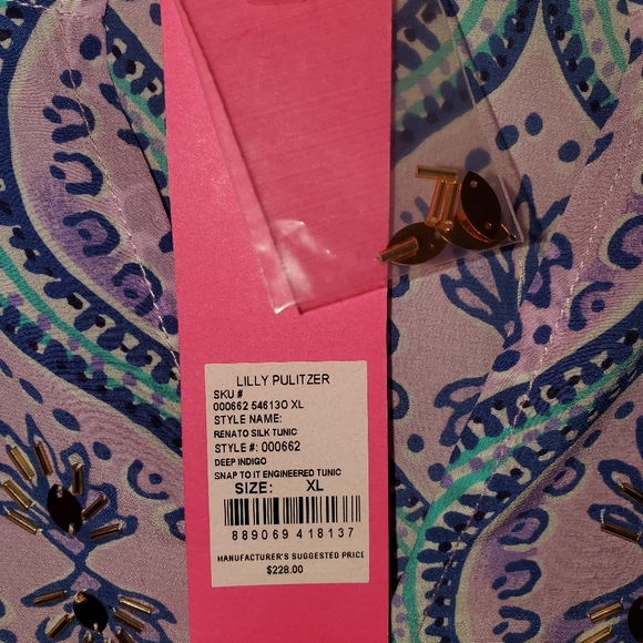 Lilly Pulitzer Renato Silk Tunic - Picture 5 of 7